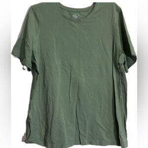 CJ Banks Women’s Size 2X Green Find Your Fit Womens Short Sleeve Top